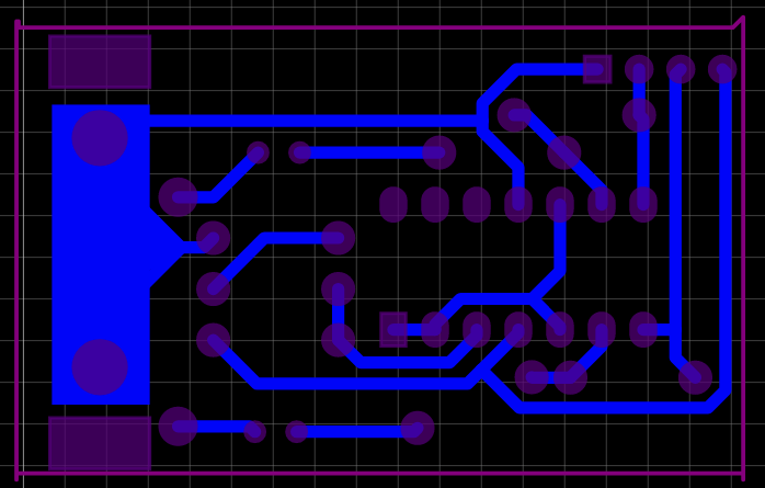 Routed PCB
